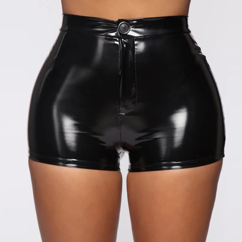Sexy Nightclub Costumes Shorts Women PU Leather Black Shorts High Waist Solid Color Button Fashion Summer
Sexy Nightclub Costumes Shorts Women PU Leather Black Shorts High Waist Solid Color Button Fashion Summer