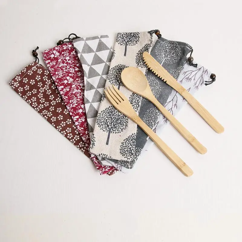 Useful Spoon Fork Knife Dinnerware Gift Portable Reusable Wooden Cutlery Bamboo Flatware With Bags LX8952
Useful Spoon Fork Knife Dinnerware Gift Portable Reusable Wooden Cutlery Bamboo Flatware With Bags LX8952