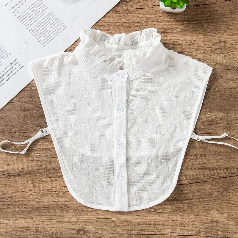 Women Lace Stand Fake Collar Cotton Detachable Lapel Choker Necklace Shirt False Collar Blouse Shirt Sweater Female Accessories
Women Lace Stand Fake Collar Cotton Detachable Lapel Choker Necklace Shirt False Collar Blouse Shirt Sweater Female Accessories