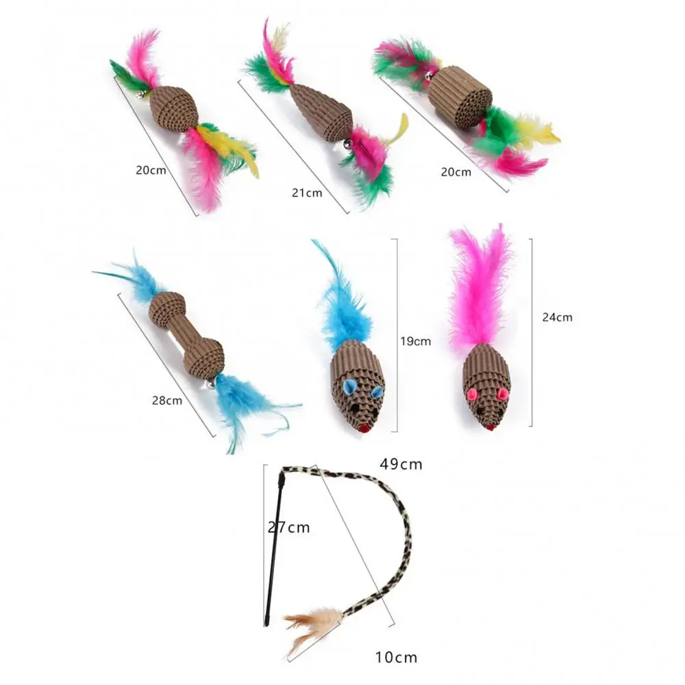 70% Dropshipping!!7Pcs Kitten Corrugated Paper Mouse Cat Stick Feather Funny Interactive Pet Toys
70% Dropshipping!!7Pcs Kitten Corrugated Paper Mouse Cat Stick Feather Funny Interactive Pet Toys