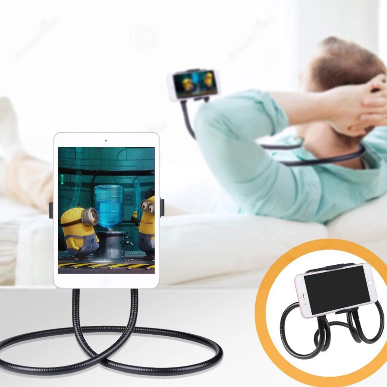 Bendable Phone Hanger for Universal Tablet Phone hanging Neck Adjustable Flexible 360 Phone Bracket Phone Holder Accessories
Bendable Phone Hanger for Universal Tablet Phone hanging Neck Adjustable Flexible 360 Phone Bracket Phone Holder Accessories