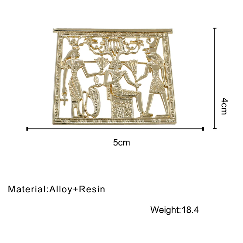 ALLYES Retro Egypt Portrait Gold Color Brooches Pins for Women Vintage Abstract Pharaoh Brooch Jewelry Accessories
ALLYES Retro Egypt Portrait Gold Color Brooches Pins for Women Vintage Abstract Pharaoh Brooch Jewelry Accessories