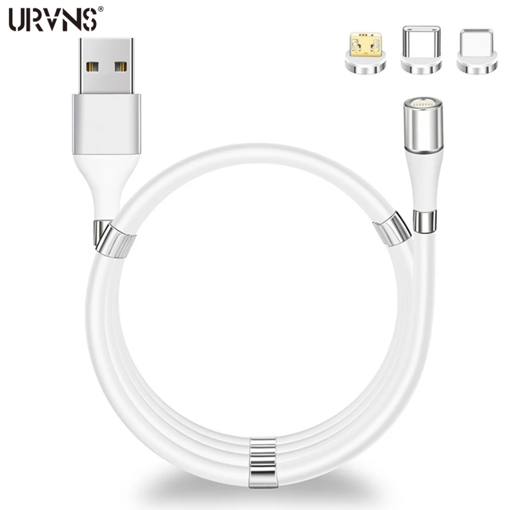 URVNS Self-winding Magnetic USB Cable 2.4A Fast Charging Micro USB Type C Charge Cable for Xiaomi iPhone 7 8 11 Pro X Xs Max XR
URVNS Self-winding Magnetic USB Cable 2.4A Fast Charging Micro USB Type C Charge Cable for Xiaomi iPhone 7 8 11 Pro X Xs Max XR