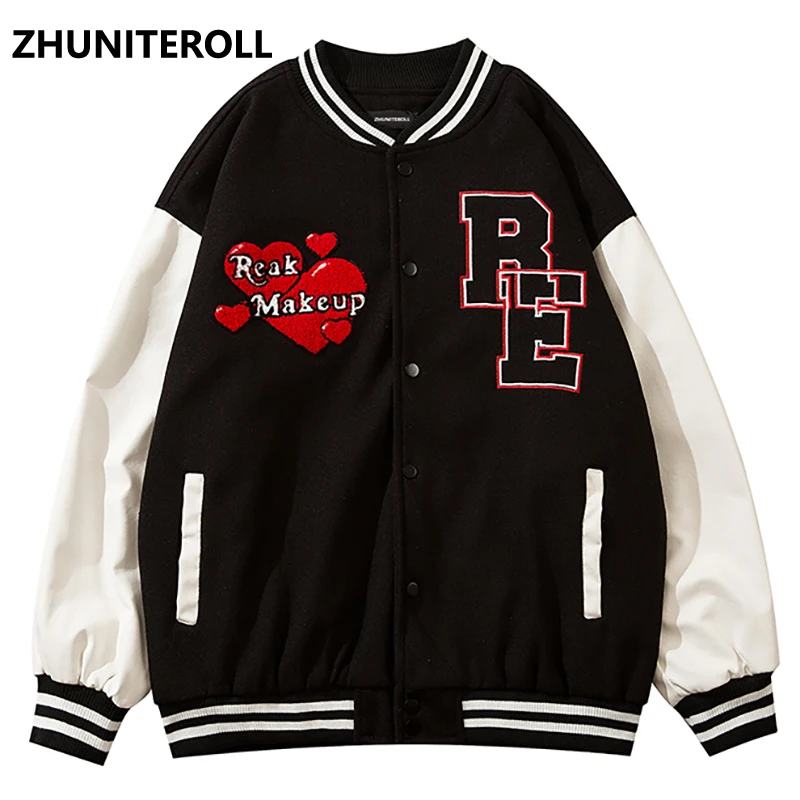 Fashion Harajuku Embroidery Letter 2021 Jacket Men Patchwork Bomber Casual Baseball Coats Streetwear High Street Tops Clothing
Fashion Harajuku Embroidery Letter 2021 Jacket Men Patchwork Bomber Casual Baseball Coats Streetwear High Street Tops Clothing