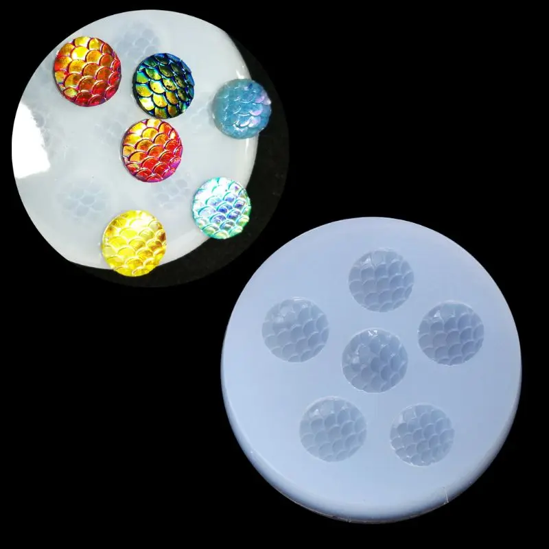 12mm Round Fish Scales Bead UV Epoxy Resin Casting Mold Silicone Mold Jewelry Making
12mm Round Fish Scales Bead UV Epoxy Resin Casting Mold Silicone Mold Jewelry Making
