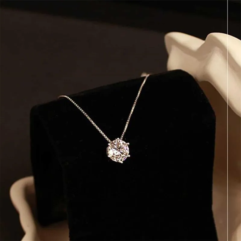 925 Sterling Silver Zircon Round Bead Charm Necklace Pendant For Women Clavicle Chain Fine Jewelry Accessories Choker dz896
925 Sterling Silver Zircon Round Bead Charm Necklace Pendant For Women Clavicle Chain Fine Jewelry Accessories Choker dz896