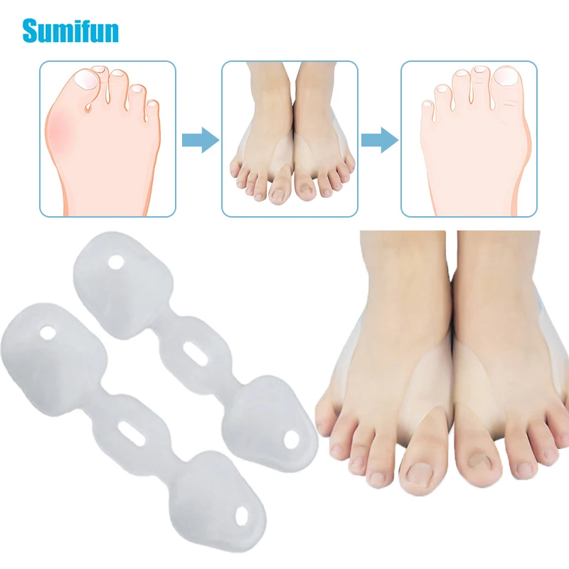 2pcs Toe Silicone Bunion Guard Foot Care Orthopedic Toe Separators Finger Toe Separator Correction Pad Foot Care Tool
2pcs Toe Silicone Bunion Guard Foot Care Orthopedic Toe Separators Finger Toe Separator Correction Pad Foot Care Tool