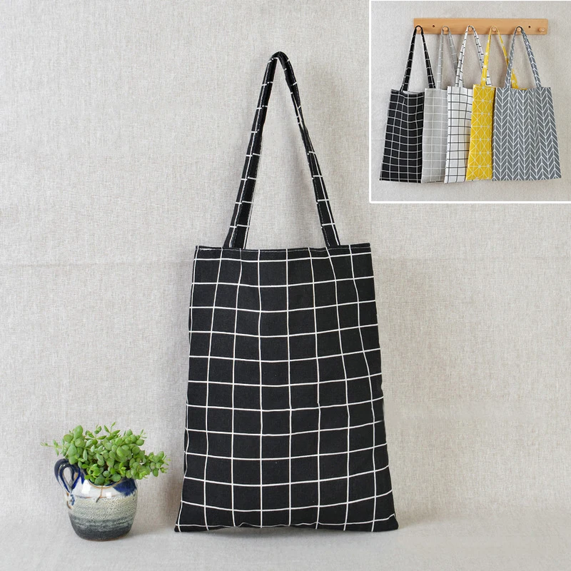 2021 Arrival Durable Women Student Cotton Linen Single Shoulder Bag Shopping Tote Check Plaid Female Flax Canvas Shopping Bags
2021 Arrival Durable Women Student Cotton Linen Single Shoulder Bag Shopping Tote Check Plaid Female Flax Canvas Shopping Bags