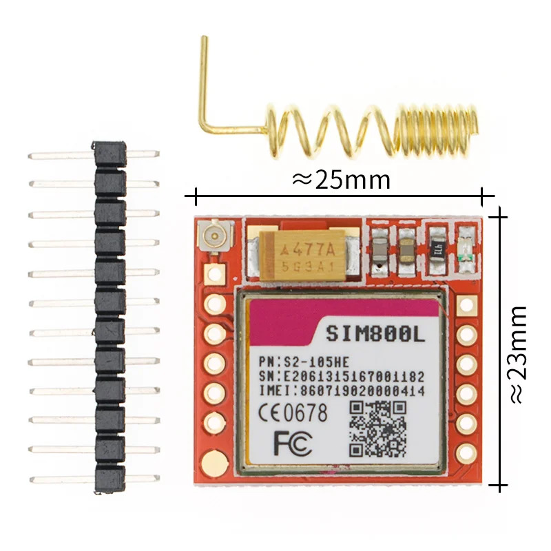 10 шт./лот самый маленький SIM800L GPRS GSM модуль MicroSIM карта Core плата четырехдиапазонный