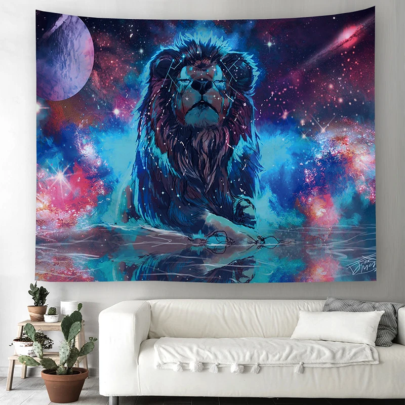 Psychedelic Magic Alien Animals Lion Tapestry Wall Hanging Pattern Hanging Wall Tapestries Blanket Dorm Art Decor Camping Cloth
Psychedelic Magic Alien Animals Lion Tapestry Wall Hanging Pattern Hanging Wall Tapestries Blanket Dorm Art Decor Camping Cloth