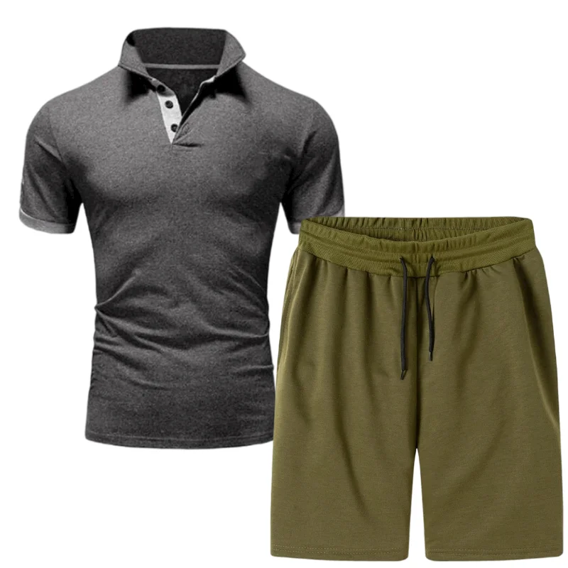 Polo+Shorts Tracksuit Men Sets Summer 2 Pieces Sportswear Set+Gym Fitness Sport Shorts Casual Letter Printing Polo Sweat Suit
Polo+Shorts Tracksuit Men Sets Summer 2 Pieces Sportswear Set+Gym Fitness Sport Shorts Casual Letter Printing Polo Sweat Suit