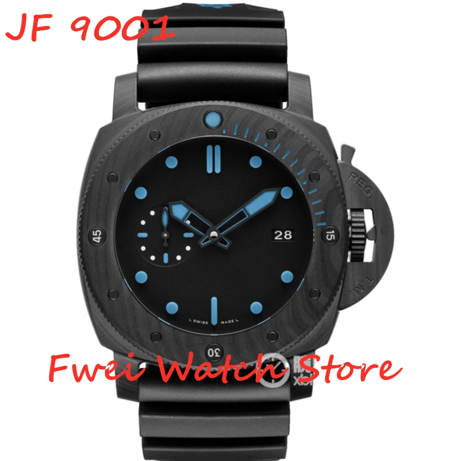 Мужской автоматический чехол из углеродного волокна PAM960 42 мм VSF Best Edition с черным