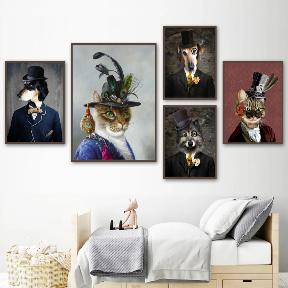 Funny Dog Cat Wolf Fox Portrait Nordic Poster Wall Pictures Living Room Posters Prints Wall Art Canvas Painting Picture Unframed
Funny Dog Cat Wolf Fox Portrait Nordic Poster Wall Pictures Living Room Posters Prints Wall Art Canvas Painting Picture Unframed