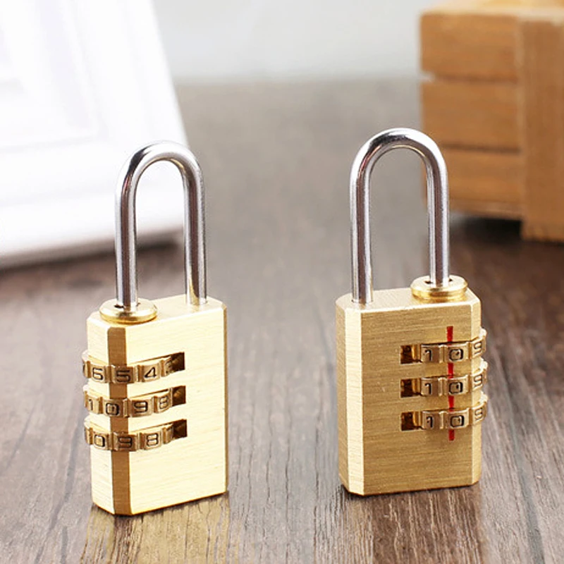 High Quality Solid Brass Lock Travel Password Luggage Lock Digit Combination Password Padlock Gym Locker Wardrobe Box Code Locks 
High Quality Solid Brass Lock Travel Password Luggage Lock Digit Combination Password Padlock Gym Locker Wardrobe Box Code Locks