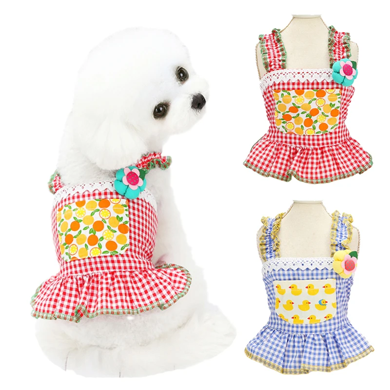 Summer Pet Dress Cute Flower Vest Skirt for Small Dog Soft Sleeveless Plaid Skirt Chihuahua Pet Clothing for Dogs Cats
Summer Pet Dress Cute Flower Vest Skirt for Small Dog Soft Sleeveless Plaid Skirt Chihuahua Pet Clothing for Dogs Cats