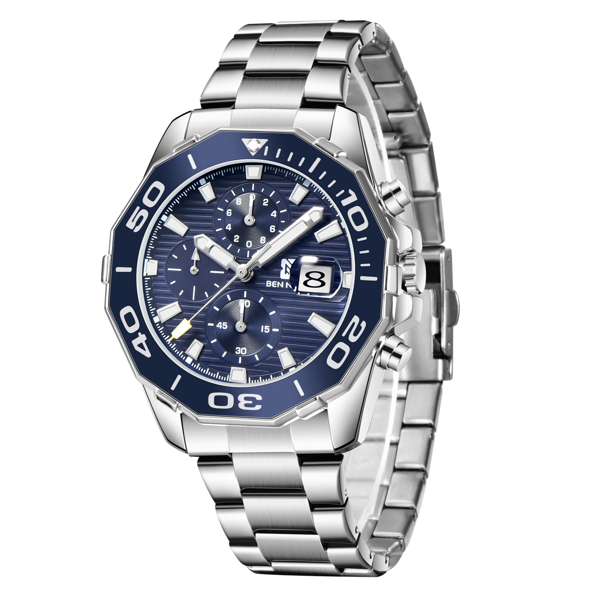 BEN NEVIS Quartz Watch Man Date Luminous Hands Waterproof Military Wristwatch Black Blue Male Clock Box Tool Dropship BN6031G
BEN NEVIS Quartz Watch Man Date Luminous Hands Waterproof Military Wristwatch Black Blue Male Clock Box Tool Dropship BN6031G