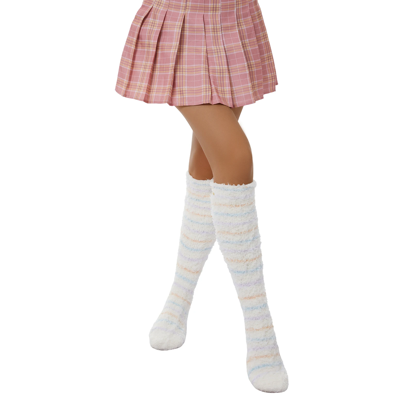 6 Colors Ladies Winter Striped Tube Socks Fluffy Coral Velvet Striped Knee-Length Home Socks Sleep Christmas Over-The-Knee Socks
6 Colors Ladies Winter Striped Tube Socks Fluffy Coral Velvet Striped Knee-Length Home Socks Sleep Christmas Over-The-Knee Socks