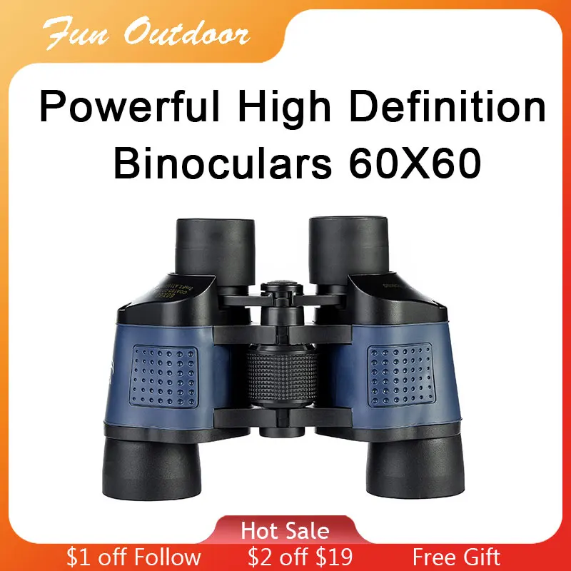 60x60 Binoculars HD Professional Powerful Optical Glass Low Light Night Vision Telescope High Power for Outdoor Hunting Camping
60x60 Binoculars HD Professional Powerful Optical Glass Low Light Night Vision Telescope High Power for Outdoor Hunting Camping