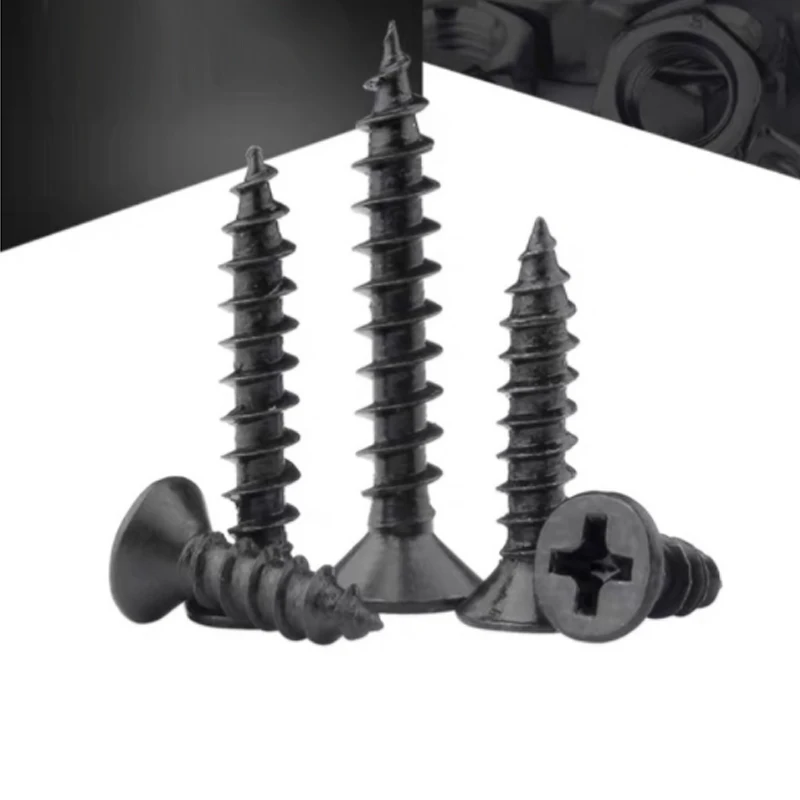 1200pcs/set M2 M2.5 Oxidation Blackening Small Phillips Flat Countersunk Cross Round Pan Head Self-tapping Wood Screw
1200pcs/set M2 M2.5 Oxidation Blackening Small Phillips Flat Countersunk Cross Round Pan Head Self-tapping Wood Screw