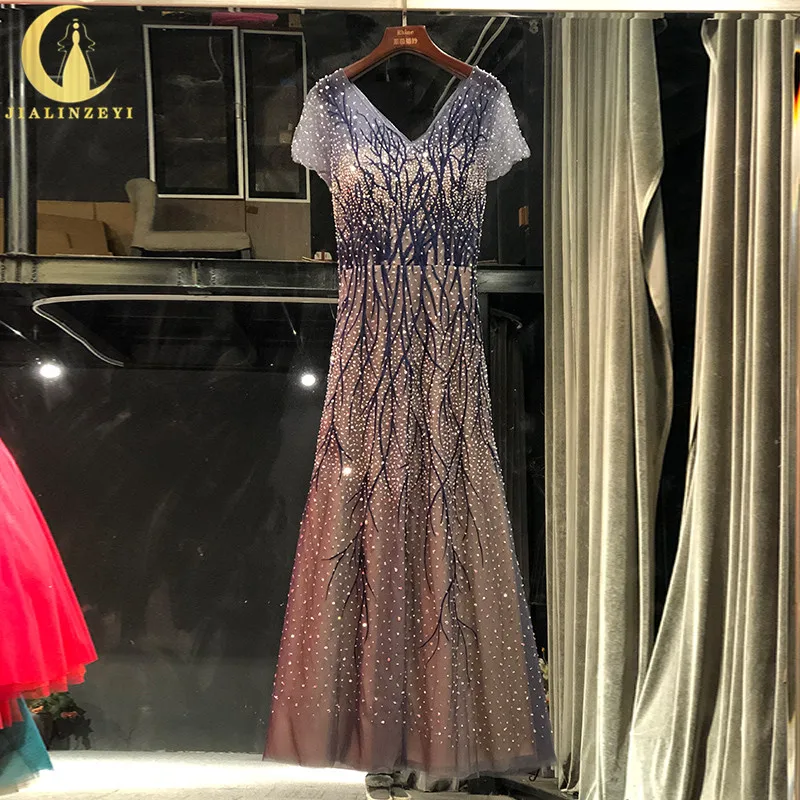 Rhine Real picture Navy Blue Short Long V Neck Embroidery A-line vestido de fiesta de boda evening dresses
Rhine Real picture Navy Blue Short Long V Neck Embroidery A-line vestido de fiesta de boda evening dresses