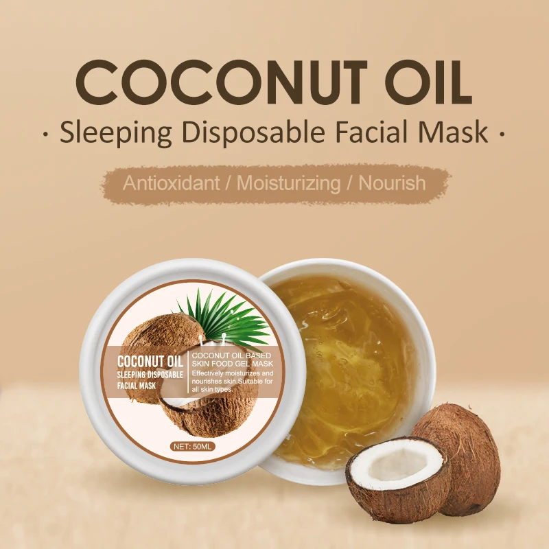 50ml Coconut Oil Sleeping Facial Mask Antioxidant Moisturizing Anti-Aging Nutrition Night Repair Face Mask Skin Care For Woman
50ml Coconut Oil Sleeping Facial Mask Antioxidant Moisturizing Anti-Aging Nutrition Night Repair Face Mask Skin Care For Woman