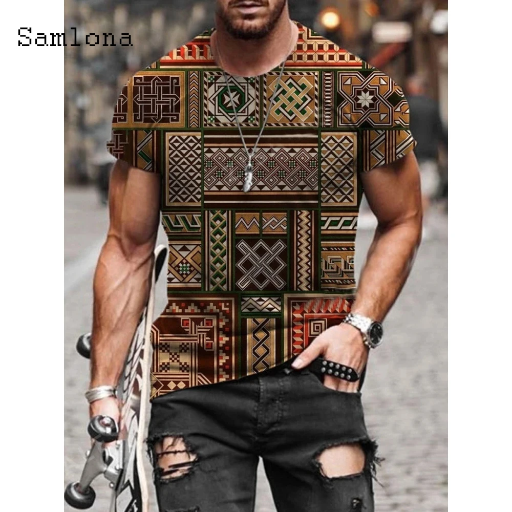 Samlona New Patchwork T-shirt Skinny Fashion 3D Print Top Latest 2021 Summer Casual Pullovers Sexy Mens clothing Plus Size S-5XL
Samlona New Patchwork T-shirt Skinny Fashion 3D Print Top Latest 2021 Summer Casual Pullovers Sexy Mens clothing Plus Size S-5XL