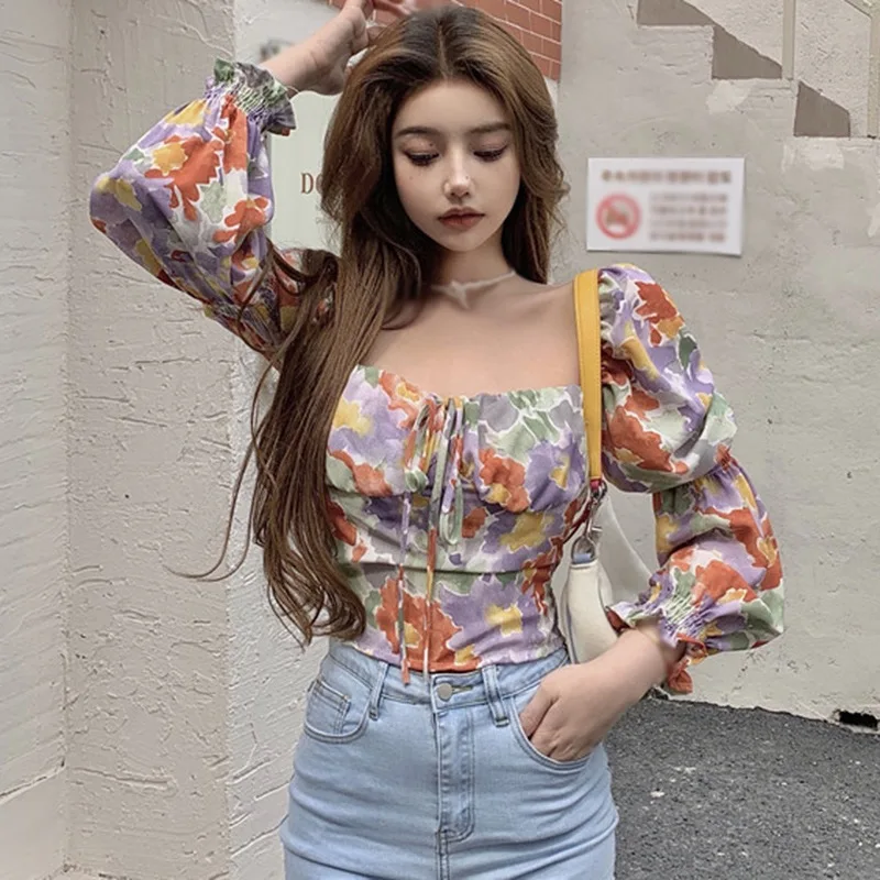 Blouses for Women Tops Long Sleeve Chiffon Floral Print Shirt Spring Ladies T Shirt Women's Wear 2021 Sweet Streetwear
Blouses for Women Tops Long Sleeve Chiffon Floral Print Shirt Spring Ladies T Shirt Women's Wear 2021 Sweet Streetwear