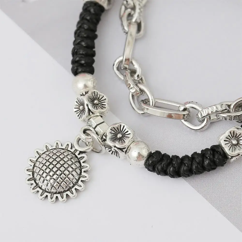 Hand Weave Summer Beach Bohemian Vintage Cotton Rope String with Star Elephant Sunflower Adjustable Braided Bracelet
Hand Weave Summer Beach Bohemian Vintage Cotton Rope String with Star Elephant Sunflower Adjustable Braided Bracelet