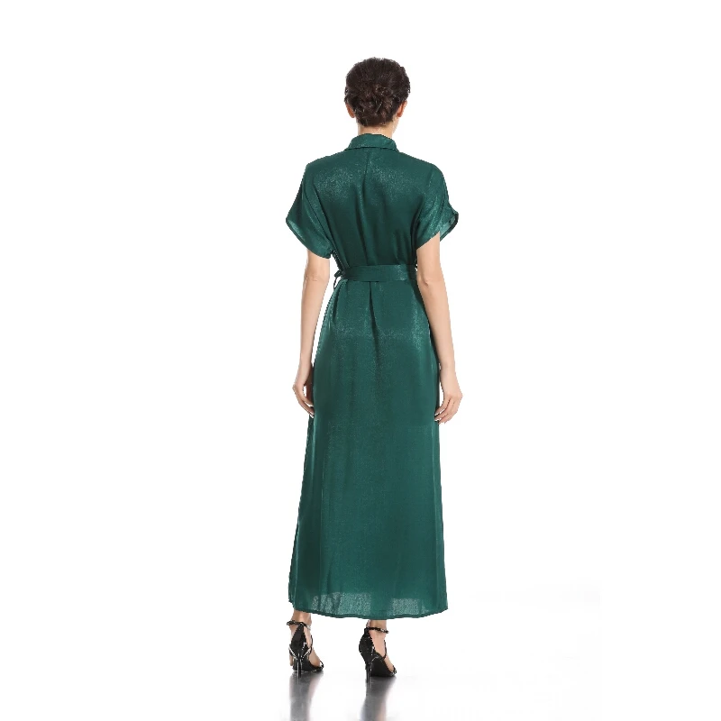 2021 Summer New High Quality Fashion Designer Runway Woman Shirt Dress Cardigan Green Loose Maxi Dress Elegant Party Wears Fall
2021 Summer New High Quality Fashion Designer Runway Woman Shirt Dress Cardigan Green Loose Maxi Dress Elegant Party Wears Fall