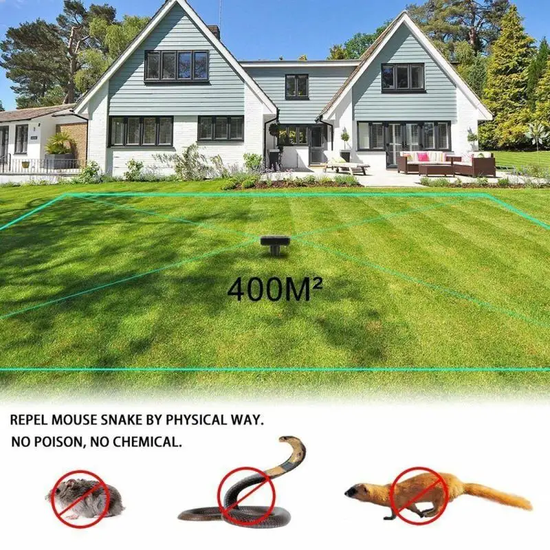 2 Pcs Solar Powered Ultrasonic Sonic Mouse Mice Mole Pest Rodent Mosquito Repeller Repellents Yard Outdoor Garden Pest Control
2 Pcs Solar Powered Ultrasonic Sonic Mouse Mice Mole Pest Rodent Mosquito Repeller Repellents Yard Outdoor Garden Pest Control