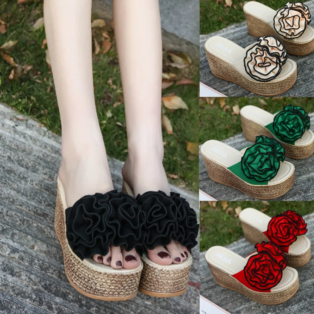 Women's Sandals Summer Muffin with Open Toe Platform Wedge Cloth Flowers Increased Breathable Platform Sandals 2020
Women's Sandals Summer Muffin with Open Toe Platform Wedge Cloth Flowers Increased Breathable Platform Sandals 2020