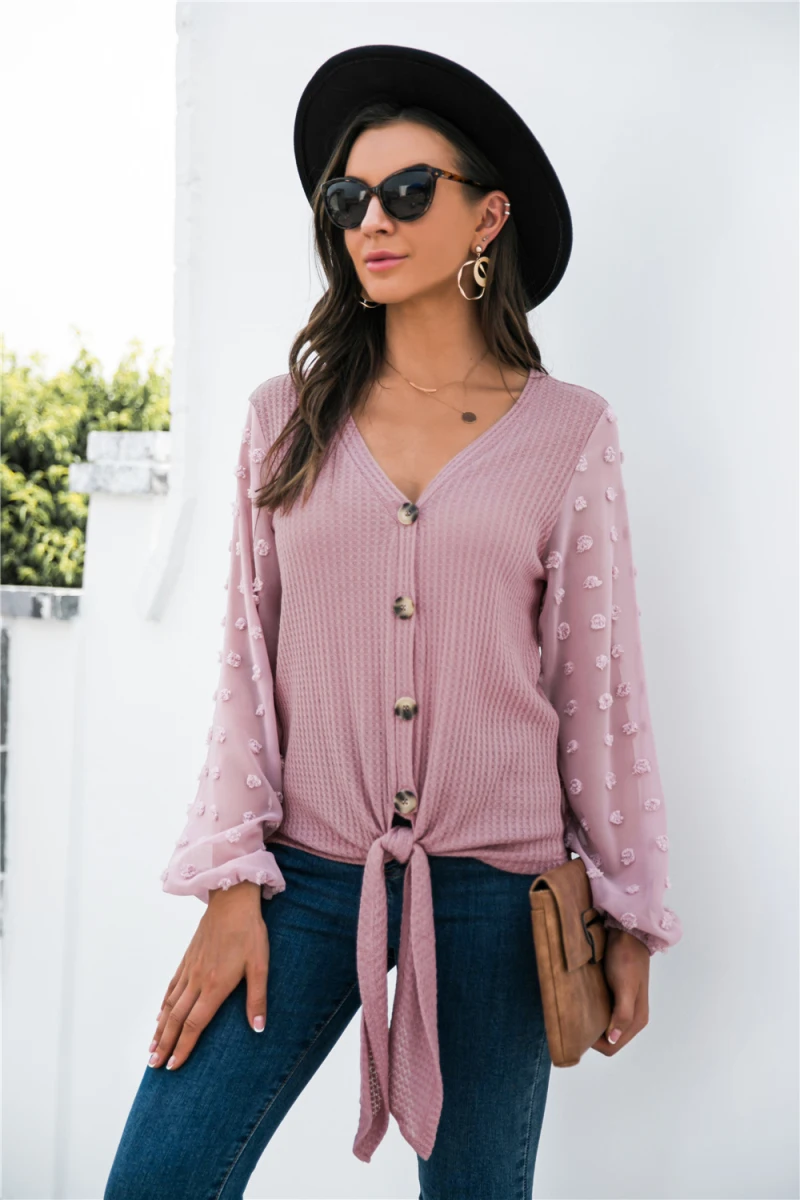 Women's Knitted Sweaters 2021 Autumn Sexy V-neck Button Long Sleeve Patchwork Sigle-breasted Tops
Women's Knitted Sweaters 2021 Autumn Sexy V-neck Button Long Sleeve Patchwork Sigle-breasted Tops