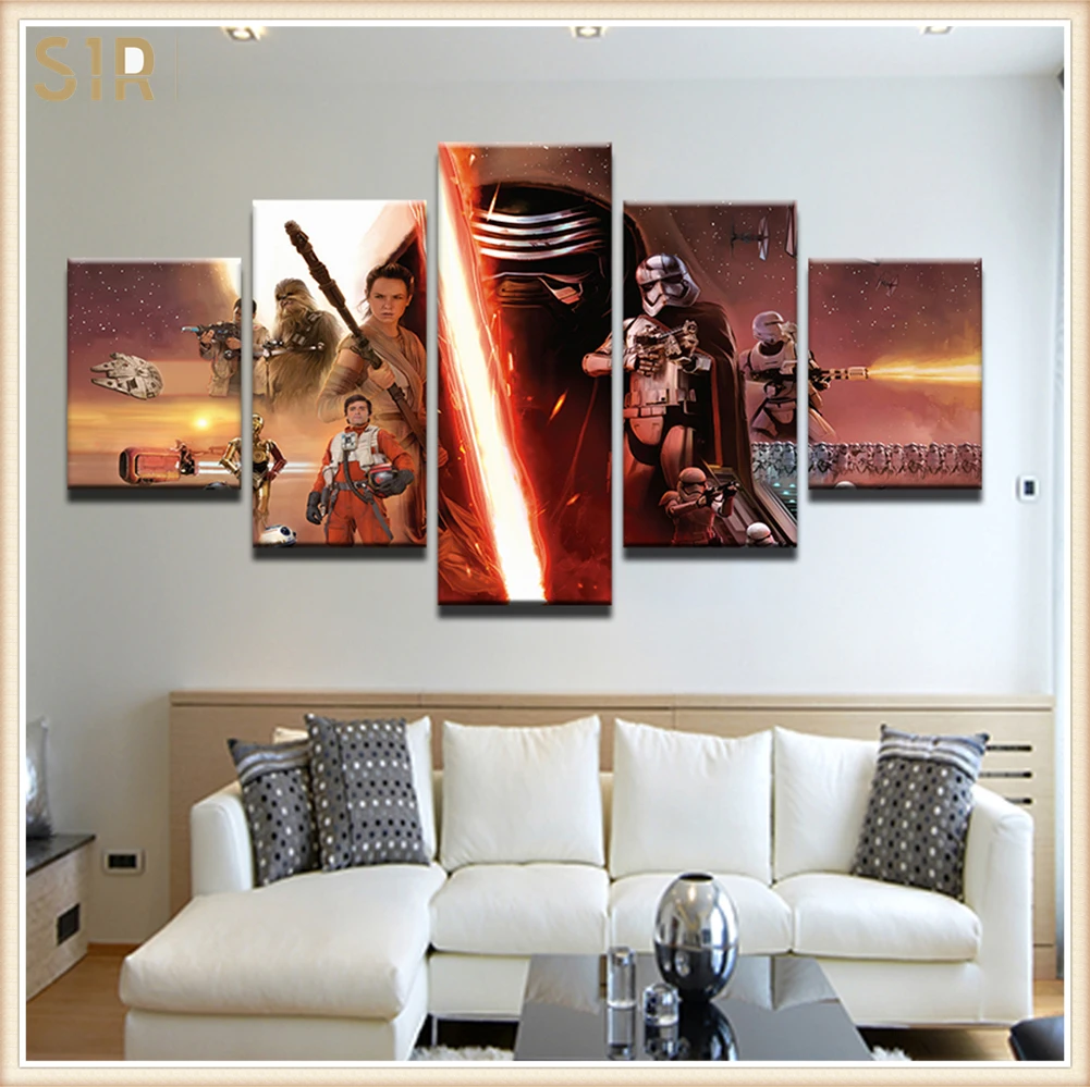 Star War Decorations for 5 Part Movie HD Poster Living Room Decoration Room Decor Anime Wall Art Star War Poster Wall Decor
Star War Decorations for 5 Part Movie HD Poster Living Room Decoration Room Decor Anime Wall Art Star War Poster Wall Decor