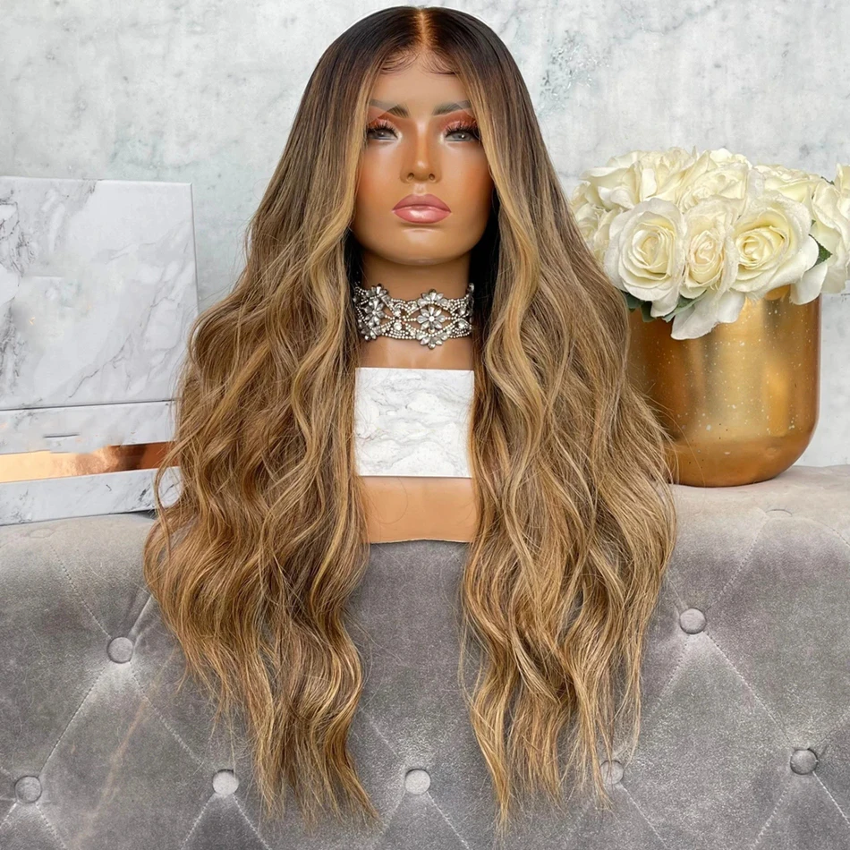 Natural Brown Ombre Highlight 200 Density Human Hair Lace Front Wigs for Black Women Wavy Remy Brazilian Hair
Natural Brown Ombre Highlight 200 Density Human Hair Lace Front Wigs for Black Women Wavy Remy Brazilian Hair