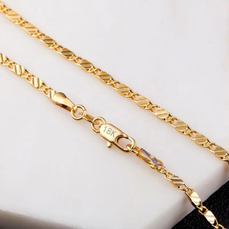 16-30 Inch Fashion Exquisite Men and Women 18K Gold-plated (silver-plated) Necklace Bridal Wedding Engagement High-end Jewelry
16-30 Inch Fashion Exquisite Men and Women 18K Gold-plated (silver-plated) Necklace Bridal Wedding Engagement High-end Jewelry