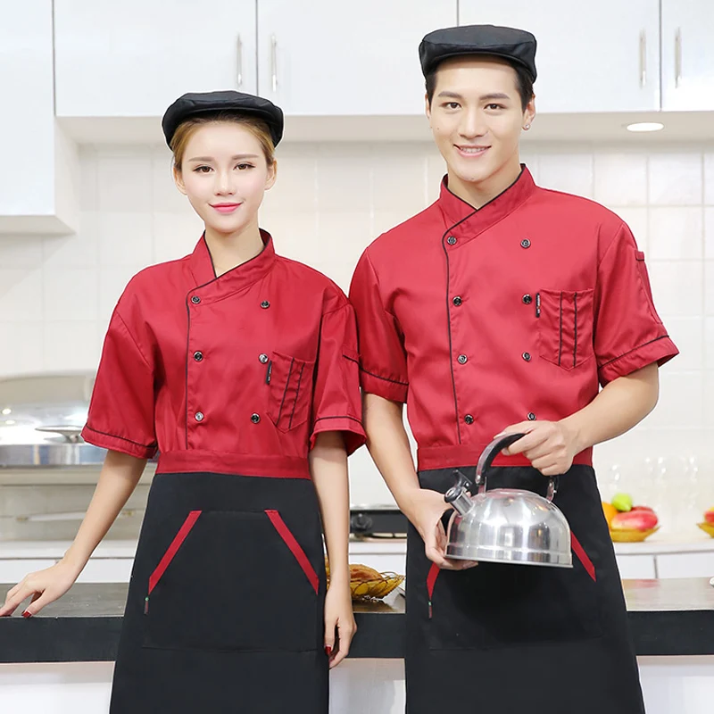 Wholesale Restaurant Kitchen Chef Uniform Shirt Breathable Double Breasted Chef Jacket+cap+apron works clothes for men Unisex
Wholesale Restaurant Kitchen Chef Uniform Shirt Breathable Double Breasted Chef Jacket+cap+apron works clothes for men Unisex