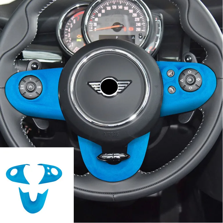 Для BMW MINI F F54 F55 F56 F57 F60 2014-2020 Алькантара замшевая панель рулевого колеса полоса крышка отделка автомобиля наклейки аксессуары
Для BMW MINI F F54 F55 F56 F57 F60 2014-2020 Алькантара замшевая панель рулевого колеса полоса крышка отделка автомобиля наклейки аксессуары