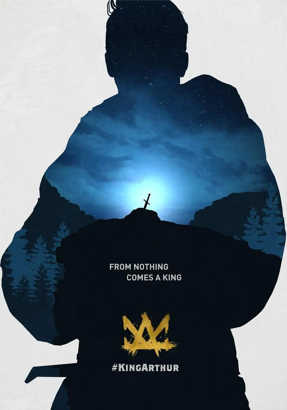 Король Артур: легенда о мече 2017 искусство фильма шелковая фотография 24x36 дюймов |