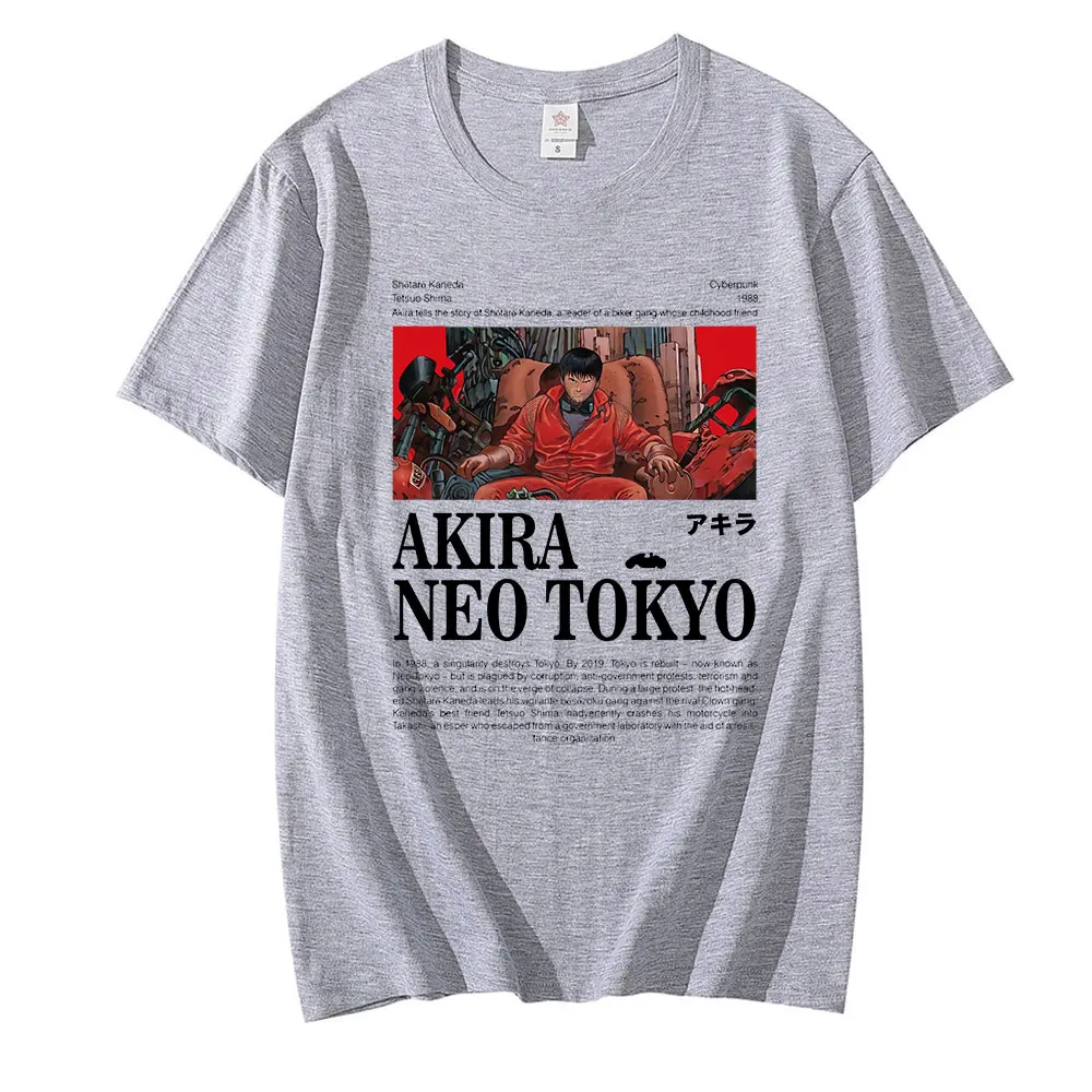 Футболка Akira Neo Токио для женщин и мужчин Повседневная рубашка с коротким рукавом