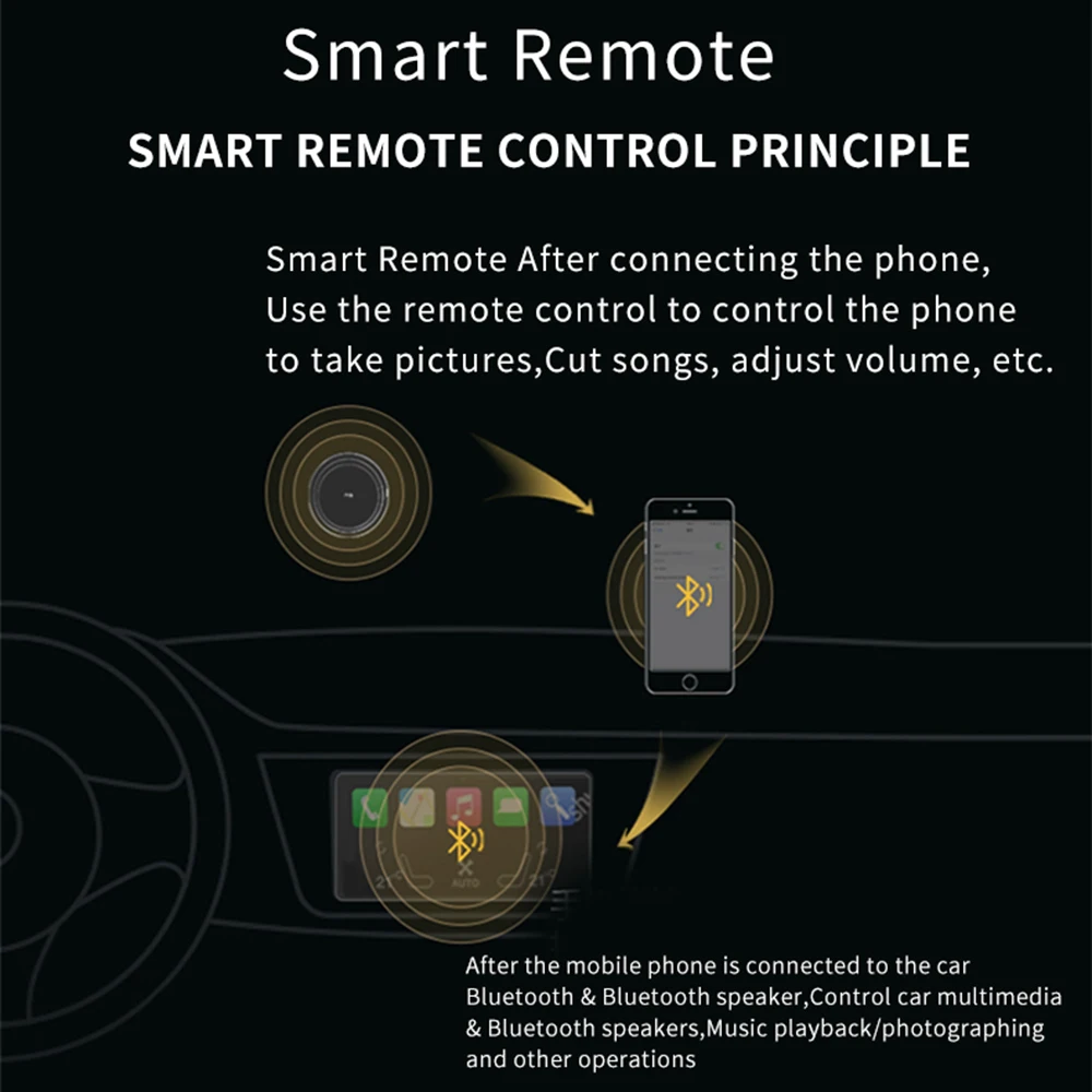 Беспроводной Bluetooth медиа контроллер с кнопкой дистанционного управления