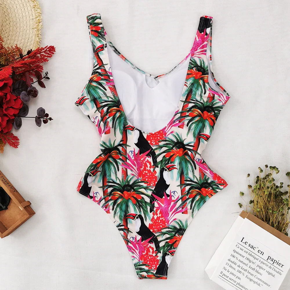 2021 New One-piece Body Sexy Swimsuit Conservative Ruffle Print Open Back Swimsuit Bodysuit Swimming Suit Female Swimwear
2021 New One-piece Body Sexy Swimsuit Conservative Ruffle Print Open Back Swimsuit Bodysuit Swimming Suit Female Swimwear