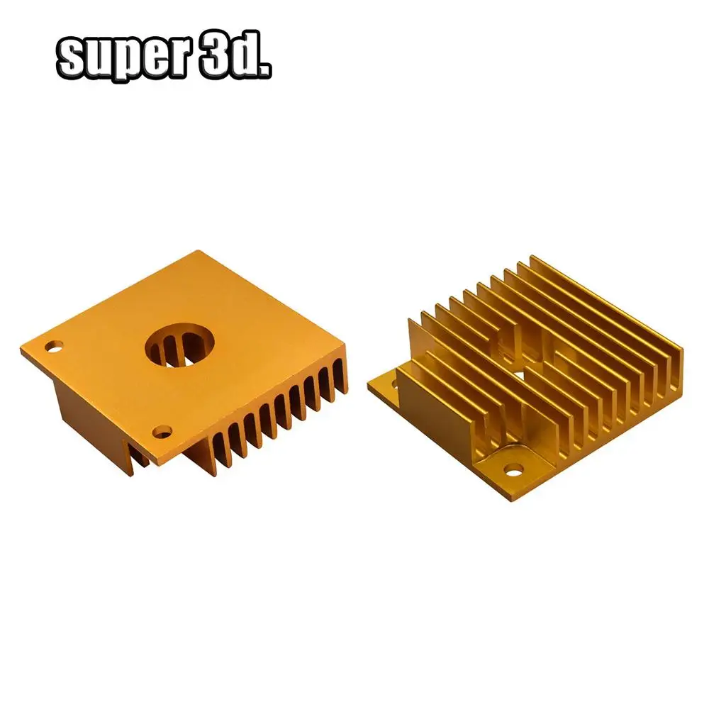3D Printer Aluminum Motor Heatsink Black Gold Radiator 40 x 40 x 10mm for 42 stepper motor MK7/MK8 Extruder Heat Sink
3D Printer Aluminum Motor Heatsink Black Gold Radiator 40 x 40 x 10mm for 42 stepper motor MK7/MK8 Extruder Heat Sink