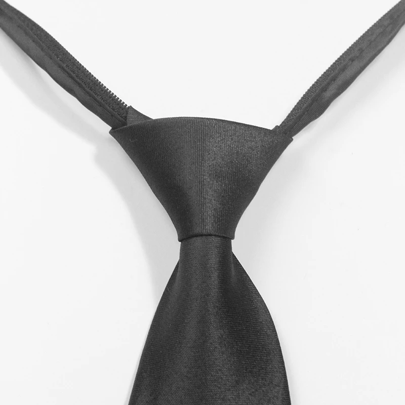 Галстук для косплея аниме OJBK жаккардовый Однотонный черный галстук школьницы