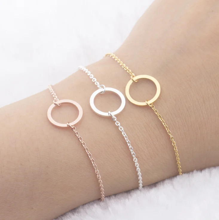 

New Fashion Bracelets for Women or Men Bead Round O Charms Women's Bracelet Engagement Gifts LVSL02