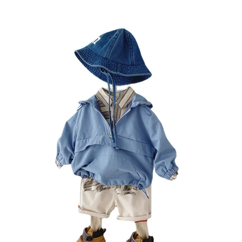 1-5t Jacket Hooded Baby Boys And Girls Cotton Fashion Solid Color Half Zipper Casual Cardigan Windproof Coat Kids Jacket
1-5t Jacket Hooded Baby Boys And Girls Cotton Fashion Solid Color Half Zipper Casual Cardigan Windproof Coat Kids Jacket