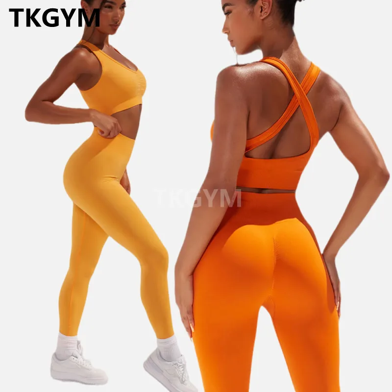 2022 Fitness Set Women Sports Bra Suit Workout Clothes Seamless Crop Yoga Top Scrunch Butt Gym Leggings Sportswear Tracksuit
2022 Fitness Set Women Sports Bra Suit Workout Clothes Seamless Crop Yoga Top Scrunch Butt Gym Leggings Sportswear Tracksuit