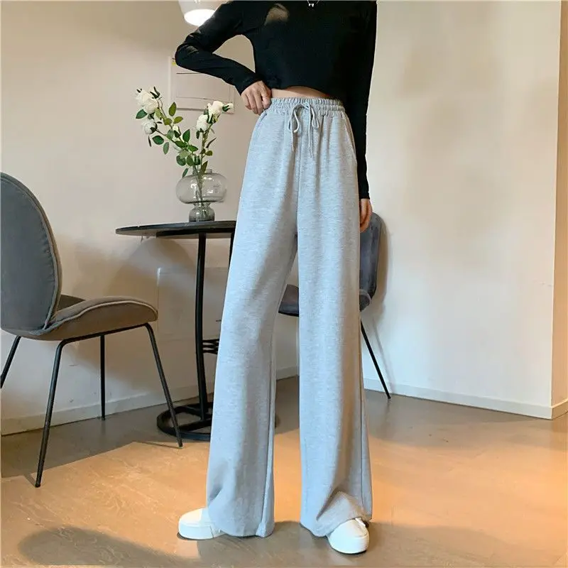 pants women spring autumn solid female students new sport pant Korean fashion casual oversized drawstring wide-leg trousers
pants women spring autumn solid female students new sport pant Korean fashion casual oversized drawstring wide-leg trousers