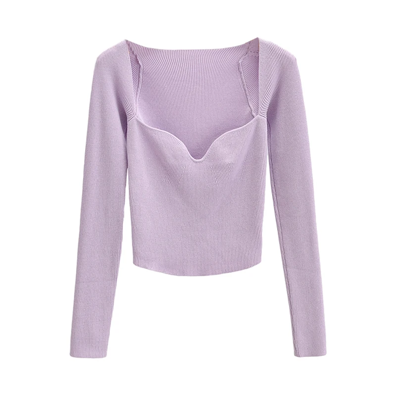 New 2021 Spring Autumn Sexy Pullover Sweater Women Slim Long Sleeve Vintage Square Collar Crop Tops Ladies Streetwear Knitted
New 2021 Spring Autumn Sexy Pullover Sweater Women Slim Long Sleeve Vintage Square Collar Crop Tops Ladies Streetwear Knitted