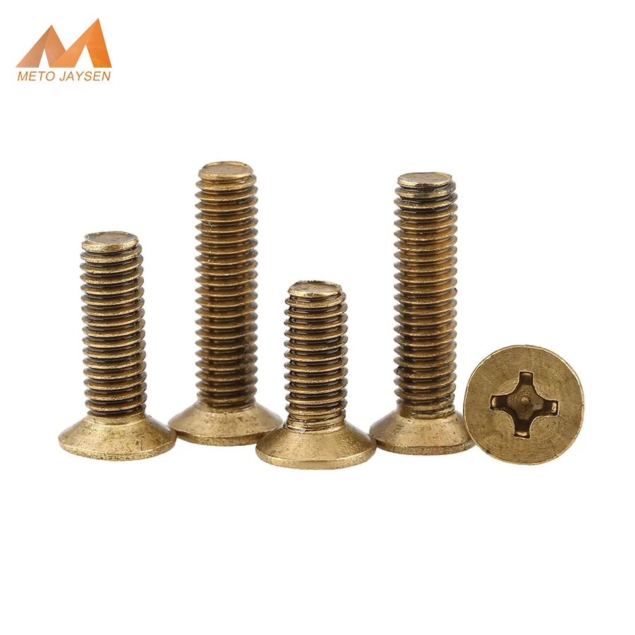 M6 M8 Brass Flat Head Cross Recessed Machine Screw Countersunk Plastic Phillips Head Metric Bolts White Length 8mm-60mm
M6 M8 Brass Flat Head Cross Recessed Machine Screw Countersunk Plastic Phillips Head Metric Bolts White Length 8mm-60mm
