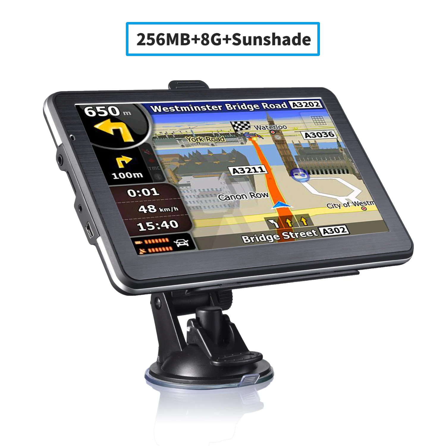 

7" HD Car GPS Navigation 8G RAM 128-256MB FM Bluetooth AVIN latest Europe Map Sat nav Truck gps navigators